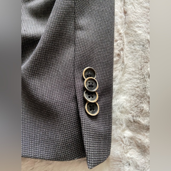 Kennith Cole Reaction Mens black/gray Suit Blazer size 40R - Picture 4 of 8